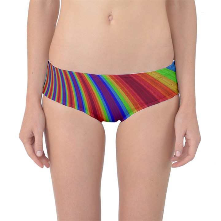 Abstract Pattern Lines Wave Classic Bikini Bottoms