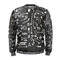 Arrows Board School Blackboard Men s Sweatshirt