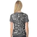 Arrows Board School Blackboard V-Neck Sport Mesh Tee View2