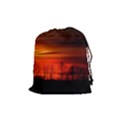 Tree Series Sun Orange Sunset Drawstring Pouches (Medium)  View1