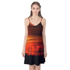 Tree Series Sun Orange Sunset Camis Nightgown