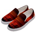 Tree Series Sun Orange Sunset Men s Canvas Slip Ons View2