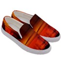 Tree Series Sun Orange Sunset Men s Canvas Slip Ons View3