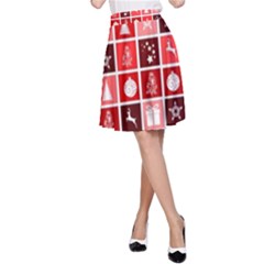 Christmas Map Innovative Modern A-line Skirt
