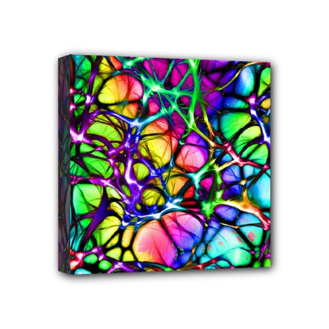 Network Nerves Nervous System Line Mini Canvas 4  X 4  by BangZart