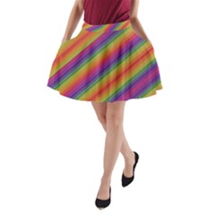 Spectrum Psychedelic A-line Pocket Skirt