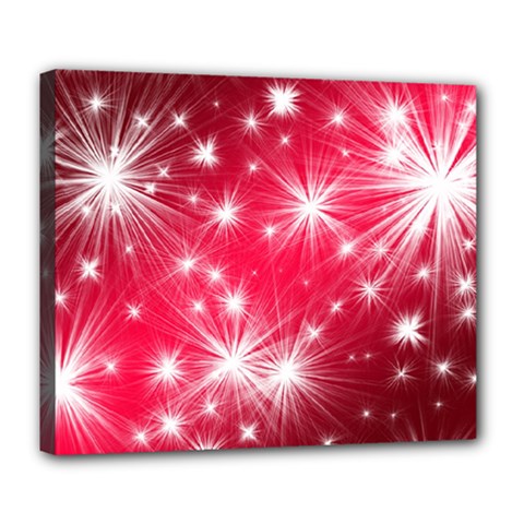 Christmas Star Advent Background Deluxe Canvas 24  X 20   by BangZart