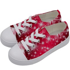 Christmas Star Advent Background Kids  Low Top Canvas Sneakers by BangZart