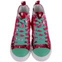 Christmas Star Advent Background Women s Mid-Top Canvas Sneakers View1