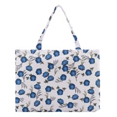 Blue Roses Medium Tote Bag