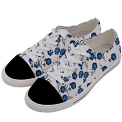 Blue Roses Women s Low Top Canvas Sneakers