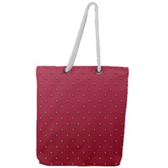 Strawberry Pattern Full Print Rope Handle Tote (large) by jumpercat