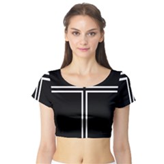 Kof Kyo Kusanagi Cross Short Sleeve Crop Top by jumpercat