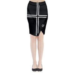 Kof Kyo Kusanagi Cross Midi Wrap Pencil Skirt by jumpercat
