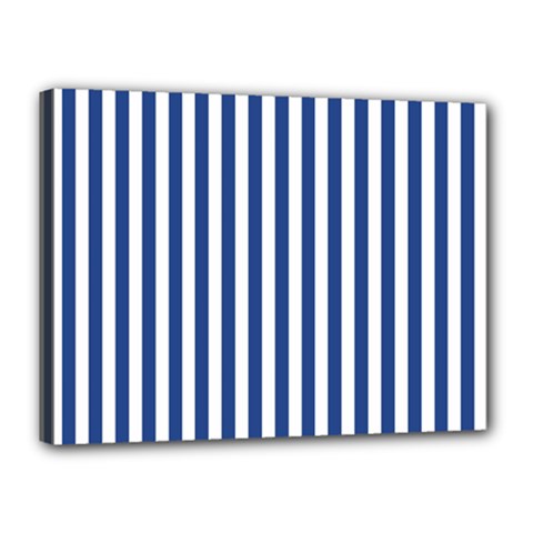 Blue Stripes Canvas 16  X 12 