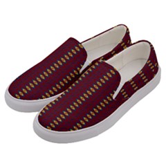 Geometric Pattern Men s Canvas Slip Ons by linceazul