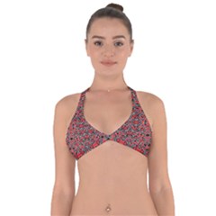 Exotic Intricate Modern Pattern Halter Neck Bikini Top