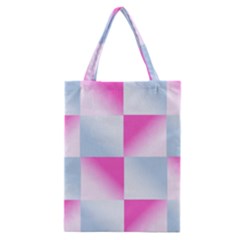 Gradient Blue Pink Geometric Classic Tote Bag