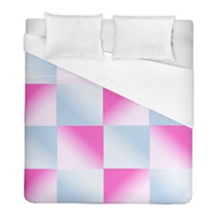 Gradient Blue Pink Geometric Duvet Cover (full/ Double Size) by BangZart