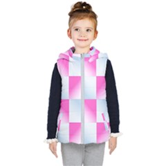 Gradient Blue Pink Geometric Kid s Puffer Vest