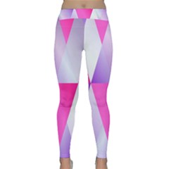 Gradient Geometric Shiny Light Classic Yoga Leggings by BangZart