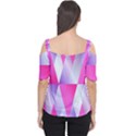 Gradient Geometric Shiny Light Cutout Shoulder Tee View2