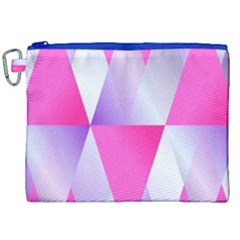 Gradient Geometric Shiny Light Canvas Cosmetic Bag (xxl) by BangZart