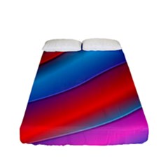 Diagonal Gradient Vivid Color 3d Fitted Sheet (Full/ Double Size)