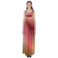 Colorful Colors Wave Gradient Empire Waist Maxi Dress