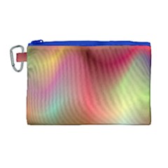Colorful Colors Wave Gradient Canvas Cosmetic Bag (large)