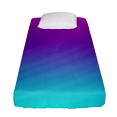 Background Pink Blue Gradient Fitted Sheet (Single Size)