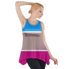 Pattern Template Banner Background Side Drop Tank Tunic
