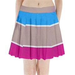 Pattern Template Banner Background Pleated Mini Skirt