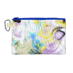 Watercolour Watercolor Paint Ink Canvas Cosmetic Bag (large)