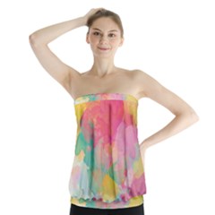 Watercolour Gradient Strapless Top