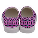 Pattern Pink Squares Square Texture Men s Canvas Slip Ons View4