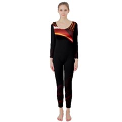 Grid Bent Vibration Ease Bend Long Sleeve Catsuit