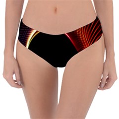 Grid Bent Vibration Ease Bend Reversible Classic Bikini Bottoms by BangZart