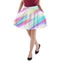 Background Course Abstract Pattern A-Line Pocket Skirt View1