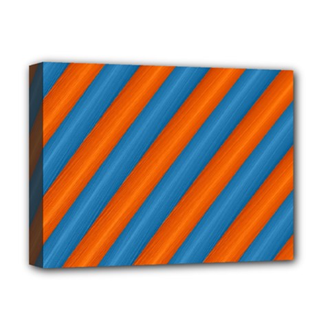 Diagonal Stripes Striped Lines Deluxe Canvas 16  X 12   by BangZart