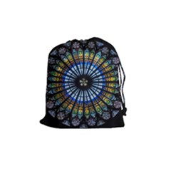 Rose Window Strasbourg Cathedral Drawstring Pouches (medium) 