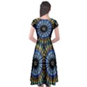 Rose Window Strasbourg Cathedral Cap Sleeve Wrap Front Dress View2