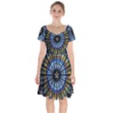 Rose Window Strasbourg Cathedral Short Sleeve Bardot Dress View1