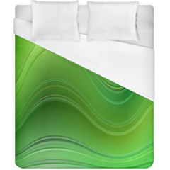 Green Wave Background Abstract Duvet Cover (california King Size) by BangZart