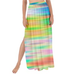 Wave Rainbow Bright Texture Maxi Chiffon Tie-Up Sarong