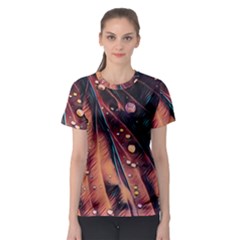 Abstract Wallpaper Images Women s Sport Mesh Tee