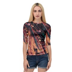 Abstract Wallpaper Images Quarter Sleeve Raglan Tee