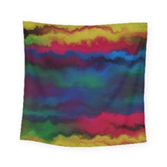 Watercolour Color Background Square Tapestry (small)