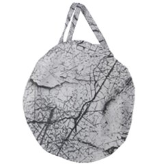 Abstract Background Texture Grey Giant Round Zipper Tote