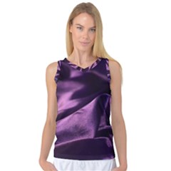 Shiny Purple Silk Royalty Women s Basketball Tank Top